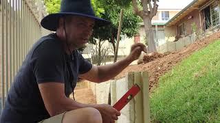 How to build a concrete Panel & Post retaining wall