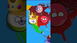 China VS America||WW3 in nutshell||#viral #countryballs #shorts