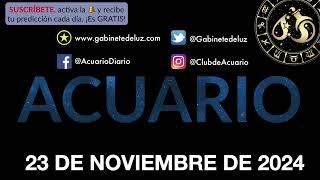 Horóscopo Diario - Acuario - 23 de Noviembre de 2024.