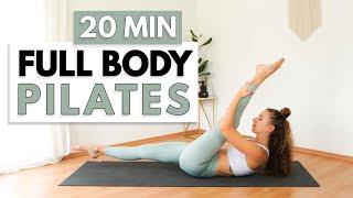 20 MIN FULL BODY PILATES WORKOUT AT HOME | No Equipment