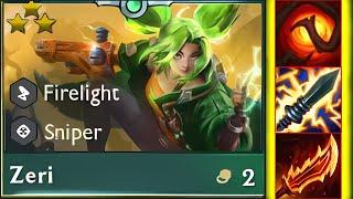 Toxic Build - Red Buff Augment Zeri ⭐⭐⭐ 3 Star | ft. 6 Sniper | TFT SET 13