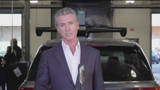 Newsom addresses voters in counties won by Trump