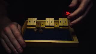 shut the box asmr  | asmr soft, inaudible whispers, mouth sounds, tapping & wood sounds 🪵