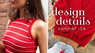 design details for summer knits | lily kate makes podcast 24