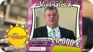 Glücksspiel: 1 EURO Einsatz - 100.000 € GEWINN? | SAT.1 Frühstücksfernsehen