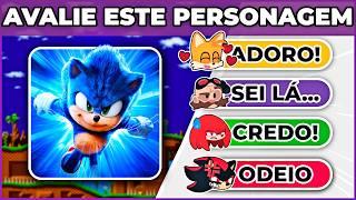 AVALIE - EDIÇÃO SONIC  | O que você acha dos personagens, filmes e jogos?  #macaquiz #quiz #sonic3