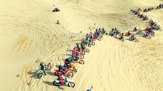 HUNDREDS OF DIRTBIKES INVADE GLAMIS SAND DUNES Presidents Day 2024 | DIRT BIKE DIARIES EP.216