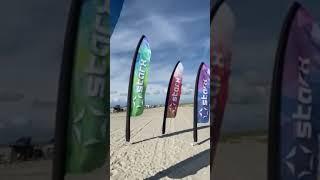 Pneu Beachflag - AIRMACHINE StarX Flag - dieWerbearchitekten Strand