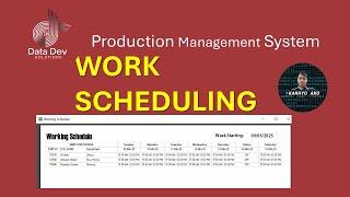 Microsoft Access: PRODUCTION MANAGEMENT SYSTEM WORK SCHEDULING