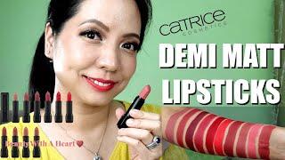 Good Or Not? Catrice Demi Matt Lipsticks Review & Swatches