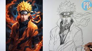 How to draw Naruto step by step (Tutorial) for  beginners