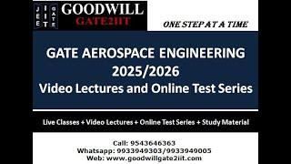 GATE Aerospace Engineering - Video Lecture and Online Test Series Details I GATE Aerospace Coaching