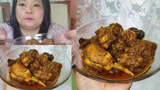 Ru•utani jamanosa do•o broiler fry kae chataijok somoi manmitingo#Broiler chicken fry#Garo Mukbang