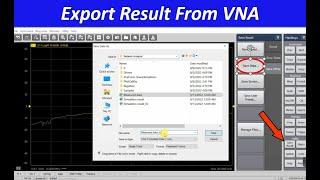 How to Export Result From VNA and Compare with Simulation