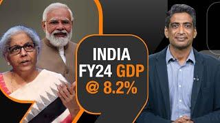 India 2024 GDP At 8.2%, 7.8% In Q4 (Jan - Mar) Beating Estimates | Indian Economy News FY24 | News9