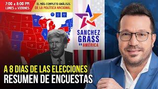 A 8 DIAS DE LAS ELECCIONES, RESUMEN DE ENCUESTAS | Univista TV