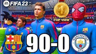 FIFA 23 | RONALDO, MESSI , SON GOKU, MARIO, BATMAN ALL STARS | FC BARCELONA 90- 0 Manchester City