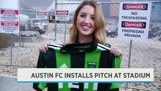 Stef Manisero shows off Austin FC new stadium & new jersey