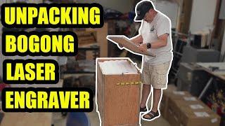 Unpacking BOGONG MOPA Fiber Laser Engraver | He got his Second BOGONG Fiber Laser Engraving Machine