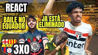 REACT BARCELONA DE GUAYAQUIL 3 X 0 CORINTHIANS SHOW NO EQUADOR- LIBERTADORES 2025