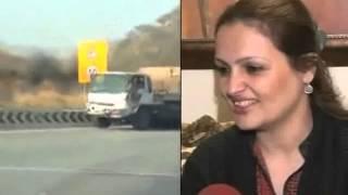 Brave Pakistani stops 22 wheeler truck on Motorway