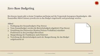 Zero-Base-Budgeting - ‍ EINFACH ERKLÄRT ‍