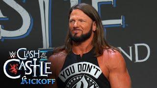 AJ Styles: “You’re looking at the next WWE Champion”: WWE Clash at the Castle Kickoff, June 14, 2024