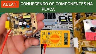 CONHECENDO CADA COMPONENTE ELETRÔNICO NA PLACA, COMO IDENTIFICAR cada COMPONENTE ELETRÔNICO?