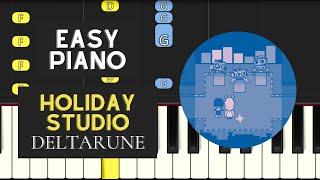 Holiday Studio (EASY Piano Tutorial) - Deltarune