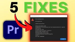Premiere Pro: GPU Render Error -1609629695 (5 Solutions)