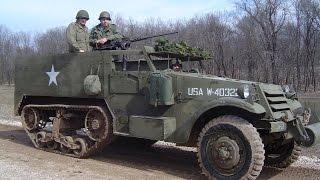 Half Track & Tank On The Move, Canisy & Marigny France, July 1944