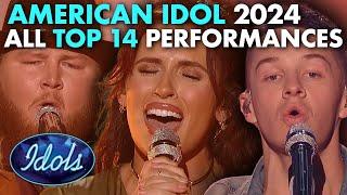 ALL AMERICAN IDOL TOP 14 PERFORMANCES 2024 | Idols Global