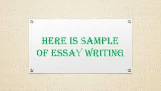 Learn how to write English essay/FSC With Haani