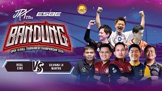 FULL MATCH Bandung Open 10-Ball Tournament 2024 Irsal Esbe vs Silviana Lu