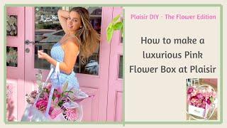 How to make flower arrangement in a box! How to make a beautiful flower arrangement. #plaisircadeaux