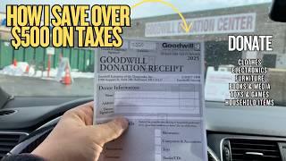 How Donating to Goodwill Can Save You $$ Hundreds on Taxes