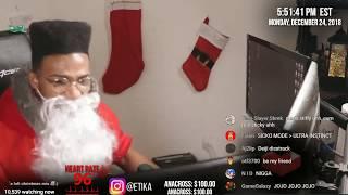 "The Joyconboyz eh..? My list says they've been kind of NAUGHTY this year..." [Etika Stream Archive]