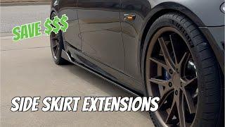 Easy DIY: Affordable Side Skirt Extensions Installation for BMW F10 | Enhance Style