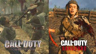 Cod WAW vs Cod Vanguard | Imperial Japanese soldiers Banzai Charge Gameplay