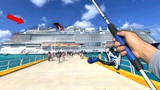 I Sailed on a CRUISE SHIP to go FISHING in Paradise!