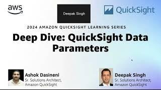 QuickSight Dataset Parameters: 2024 Amazon QuickSight Learning Series