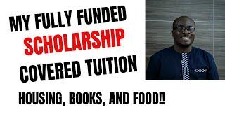 FULLY Funded SCHOLARSHIP that covers tuition, housing, books, food!!!