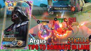 Argus Gameplay "tips & tricks" 2024 | Mobile Legends