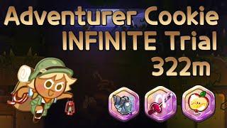 [쿠키런/CROB] Adventurer Cookie INFINITE Trial (322m) Guide w/ Timestamps in Desc! (English Subs)