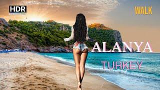  ALANYA , TURKEY - Walking tour of beautiful places