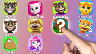 Talking Tom,Talking Tom 2,Angela,Sprunki Incredibox,Ginger 2,Ginger,Ben,POU,My Tom,My Angela 2