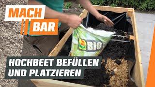 Hochbeet befüllen und korrekt platzieren | OBI