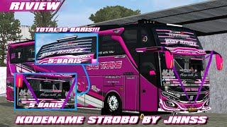 TESTER!! || KODENAME STROBO 10 BARIS BY JHNSS || BUSSID V3.7.1