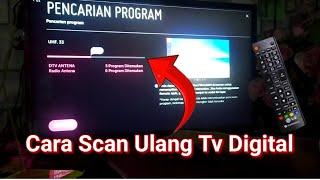 Cara Mencari Saluran Tv Digital, Scan Ulang tv