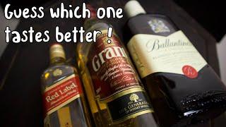 TOP 3 BEST SELLING BLENDED SCOTCH WHISKY BRANDS (Johnnie Walker vs Ballentine's vs Grant's)